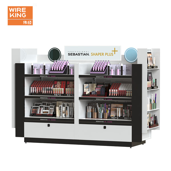 Makeup display stand Cosmetics store display stand Beauty salon Makeup skin care products Product display Container customization