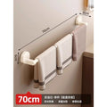 Suction cup milk white space aluminum - single rod 70cm