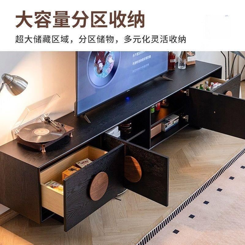 Tv cabinet solid wood floor-standing tv cabinet coffee table new chinoiserie long cabinet living room for homeaccessible luxury storage cabinet
