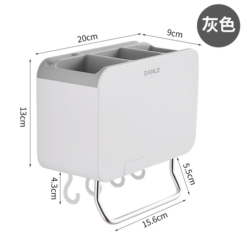 Chopsticks cartridge storage box wall-mounted household chopsticks cage bucket spoon kitchen tableware chopsticks drain knife holder integrated rack