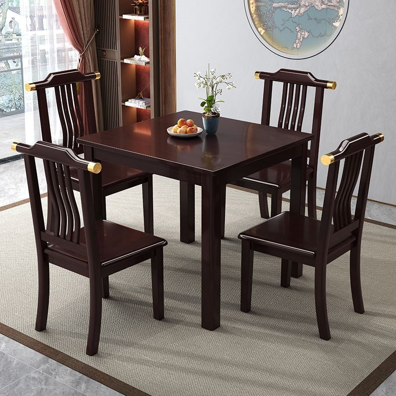 Square dining table for home80 all solid wood small square table modern chinoiserie playing cards small apartment dining table rental room table