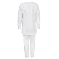 African  t-shirt long sleeves + pants 3-piece set independent station matte cloth men's fashionembroideroutwear vest