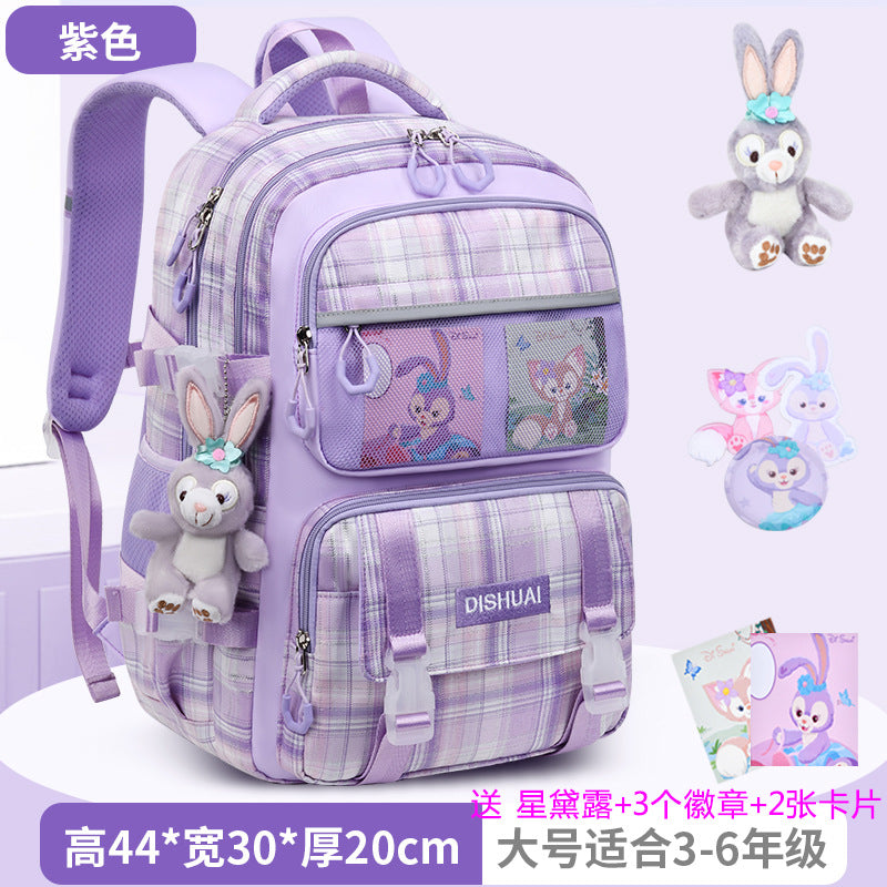 2026 new school backpack for girls, grades 1-6: ultra-lightweight, ergonomic, and spine-protecting backpack for elementary school students