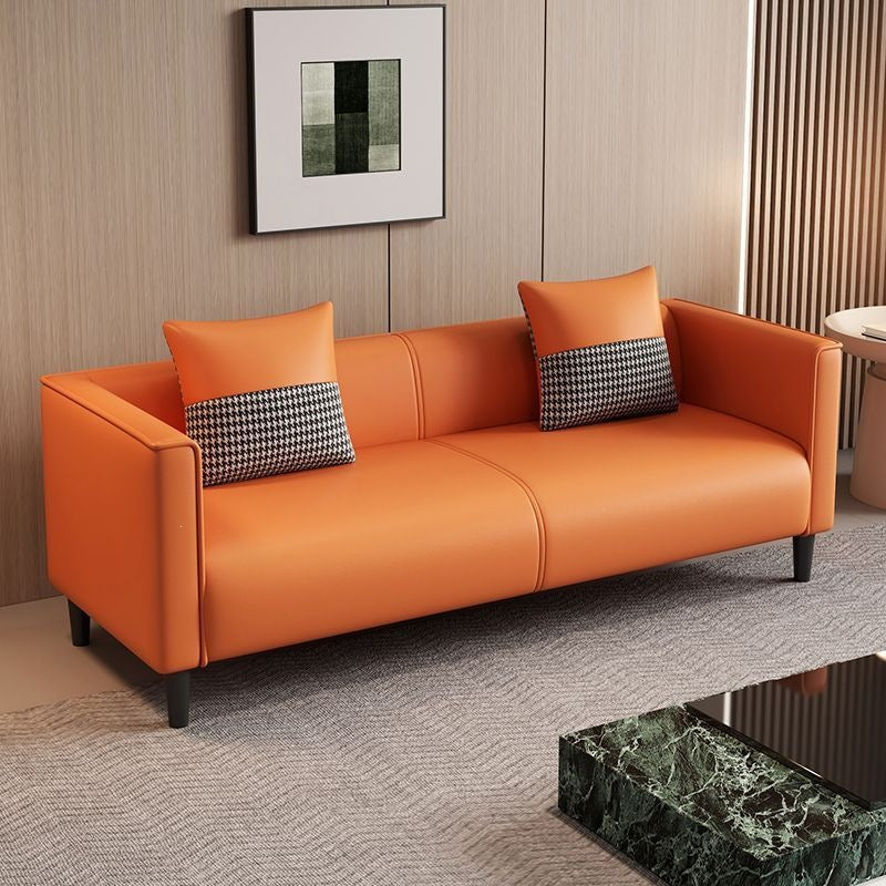 Living room sofa small apartment cat scratching leather sofa casual rental house b&b bedroom apartment combination leather sofa