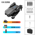 E88pro drone 4k aerial photography hd brushless remote control aircraft optical flow foldable quadcopter kids toy