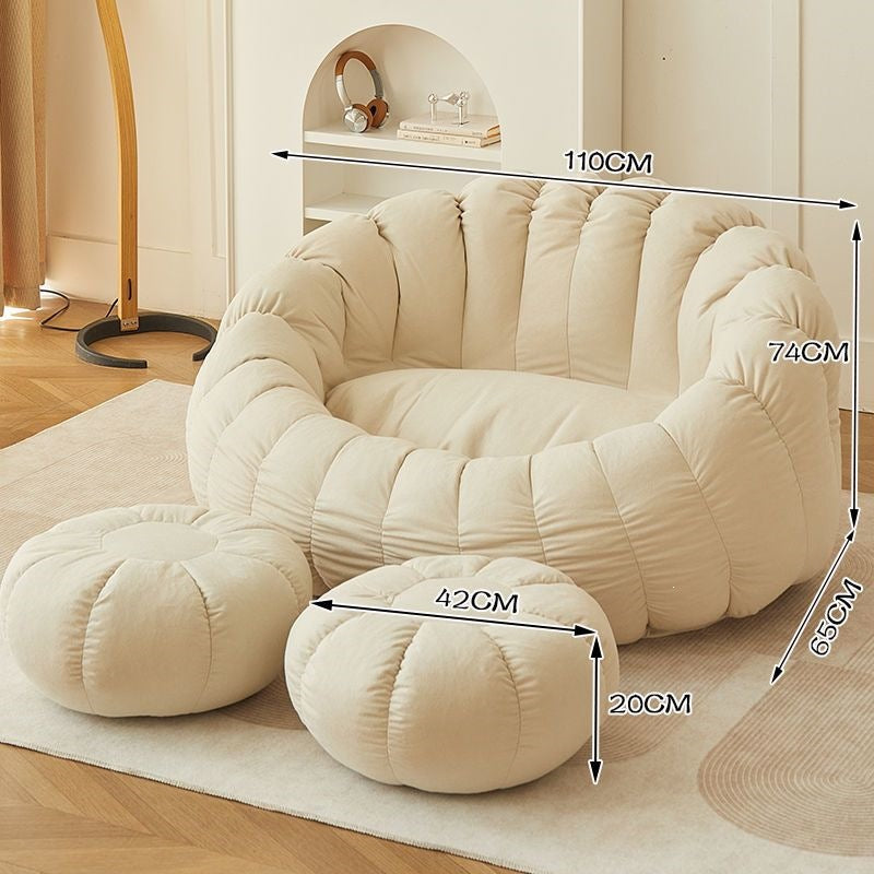 Lazy sofa detachable washable single and double can lie down and sleep lazy nest chair for home small apartment balcony casual bean bag
