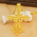 24k ethiopian big cross jewelry pendant gold african eritrean traditional wedding