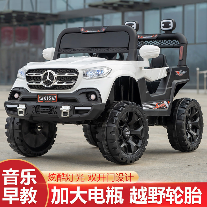 New children's electric car four-wheeled baby 1-5 years old can sit double drive cartoon car boys and girls with remote control