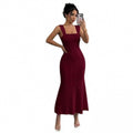 fashionbacklesstie backsilmdress women's  summer new arrivalelegance evening dress skirt