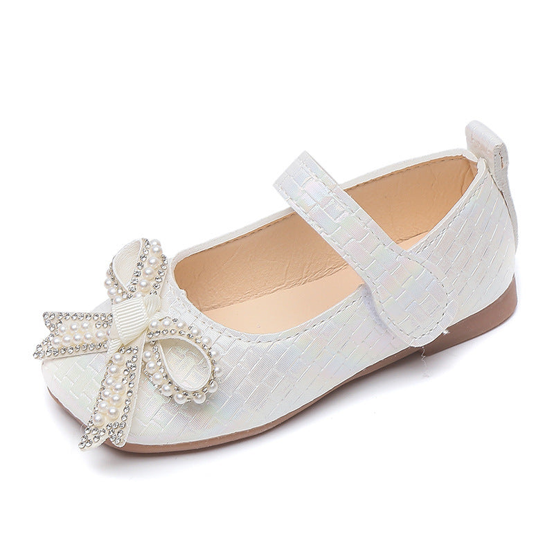 Baby girl cute soft bottom lightweight toddler shoes girl bows princess shoes baby breathable flats soft bottom breathable