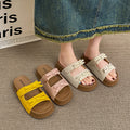 Thick solebows sandals women's summer outwear new arrival height increasingfashioneasiest for matchcute soft bottom birkenstock flip-flops for women