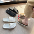 Casualcasualeasiest for matchcouple slippers for men and women popularthick soleplatform shoes soft bottomnon-slipniche style sandals and slippers outwear shoes