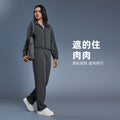 Hooded zip-up cardigan women's autumn/winter new arrival loose casual sweatshirt running fitness activewear top daw166