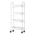 Mobile cart storage rack - multi-tier organizer for kitchen, bedroom, baby essentials, snacks, bathroom, and toilet