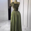 European and american cross-border women's fashion:  autumn new collection - solid color short sleeve bandeau top with asymmetrical neckline, cinched waist, and pleated detailing - elegant two-piece set