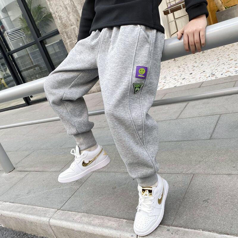 Boys' spring pants -  new spring collection - mid-to-large size kids' spring style - boys' casual sports sweatpants