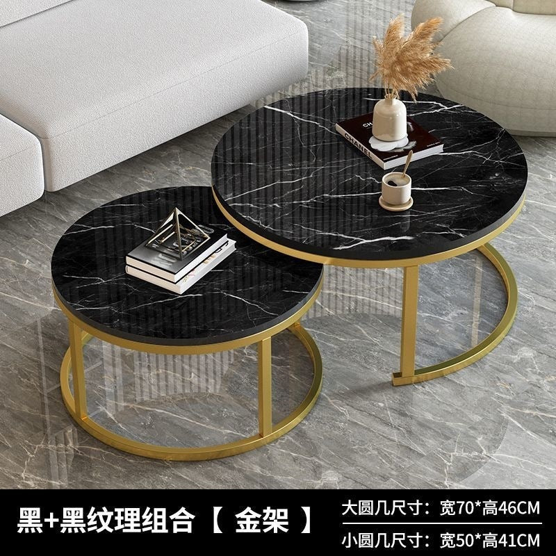 Coffee table accessible luxurycasual modern living room for home small apartment scandinavian sofa side table retractable round tea table metal