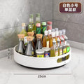 New rotating multi-functional corner shelf for kitchen spices, living room countertops, bathroom makeup storage - medium to tall
