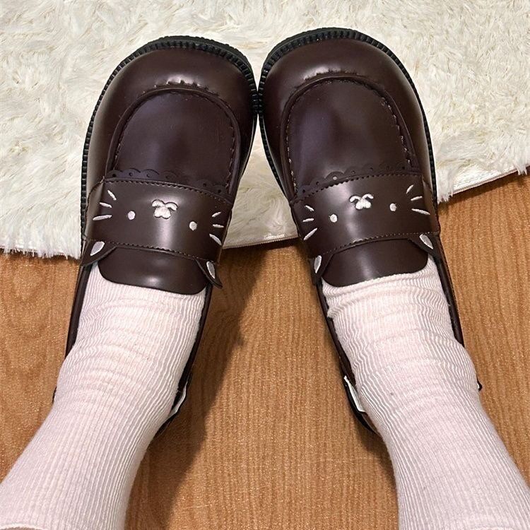 School campus style with jkeasiest for matchcute uniform student shoes small leather shoes women's campus style popular casual mary jane shoes