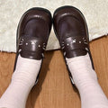 School campus style with jkeasiest for matchcute uniform student shoes small leather shoes women's campus style popular casual mary jane shoes