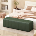 Accessible luxury soft bag shoe changing bench clothing store rest area bench sofa stool cloakroom bed end rectangular leather stool