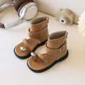 Custom square-toe, closed-toe sandals: stylish new spring collection for kids - round-toe, half-wrap, soft-soled, non-slip princess shoes