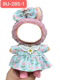 Labubu doll clothes labubu 17cm doll cute dress up one, two, three instead of suitstuffed toys