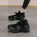 Women's spring versatile "ugly cute" dopamine shoes - octopus coconut sneakers, flyknit casual shoes, chunky platform dad shoes