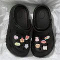 Thick sole crocs women's 2024new arrival stomping on shit feeling diy outwearfashionnon-slip non-stinky beach casual sandals