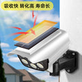 Solar powered outdoor garden light - home security fake camera surveillance lamp - outdoor lighting with human body induction - anti-theft light