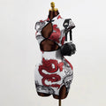 Chinese style summer women's dragon print short sleeve slim-fit mandarin collar dress - elegant & chic - ozon export