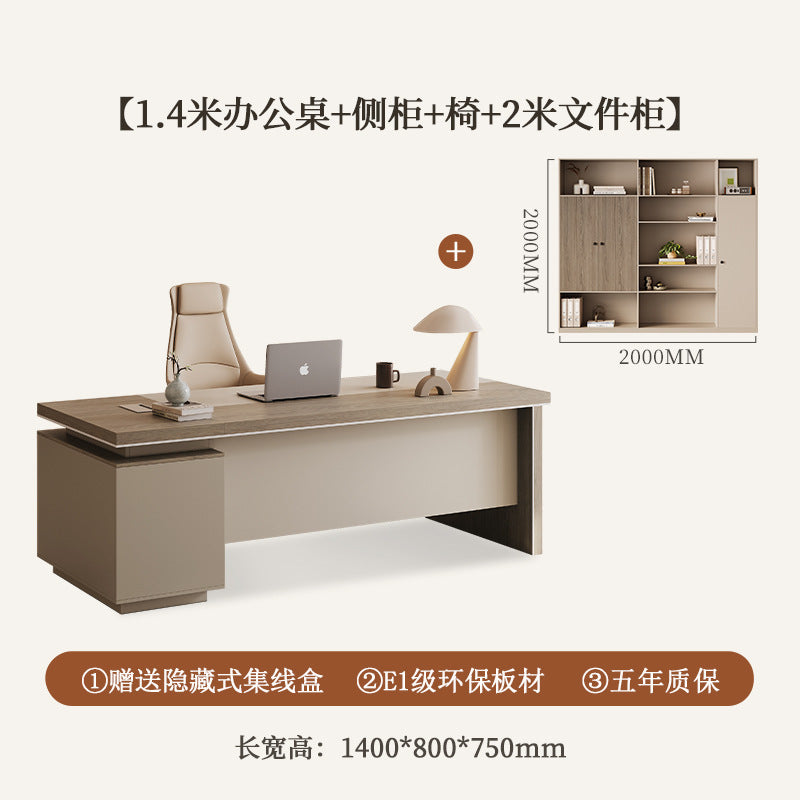 Saint li boss desk casual office supervisor desk manager president short table and chair combination office furniture