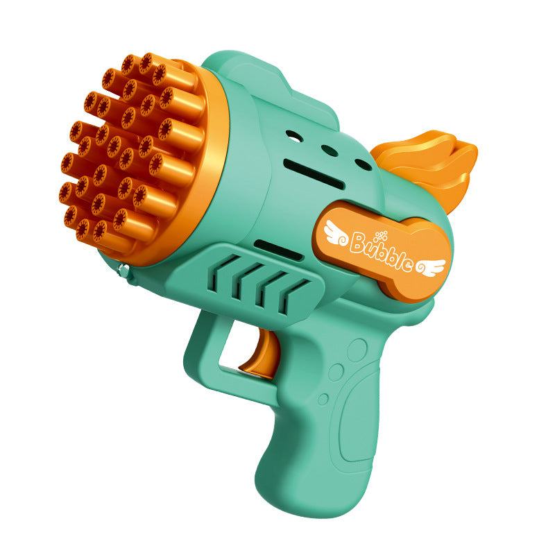 angel 29-hole bubble gun electric gatling bubble machine kids toys blowing bubbles night market street stall