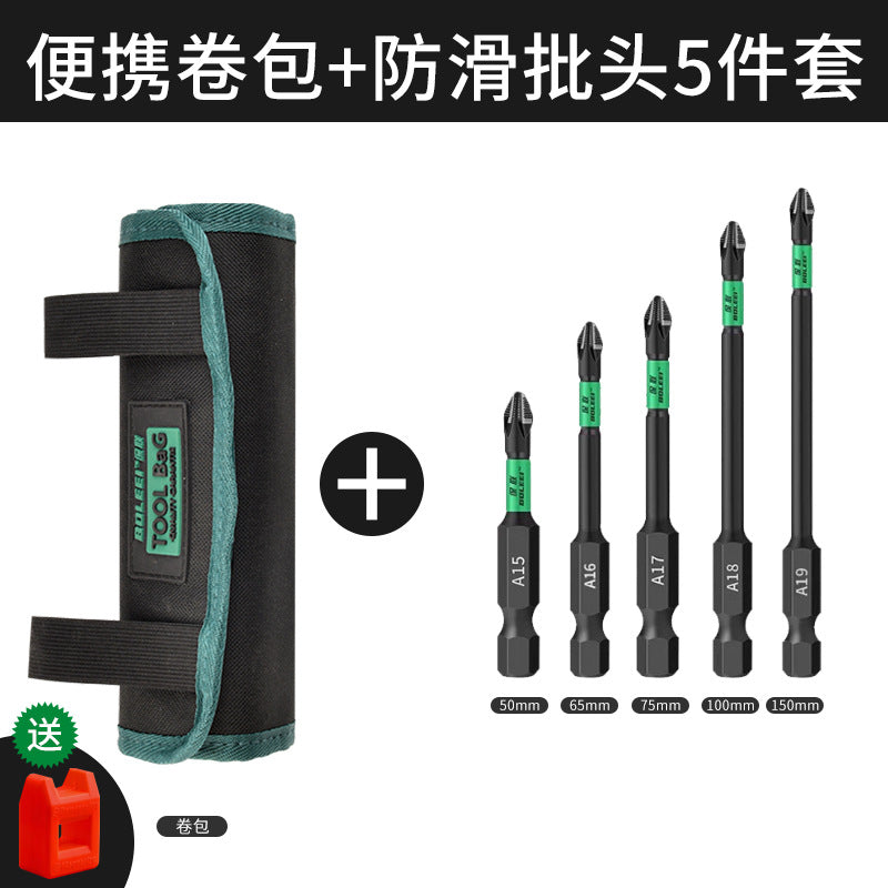 Roller Tool Bag Batch Electrician Small Portable Wear-resistant Fanny Pack Wear-resistant Storage Bag Multifunctional Portable Roll Bag