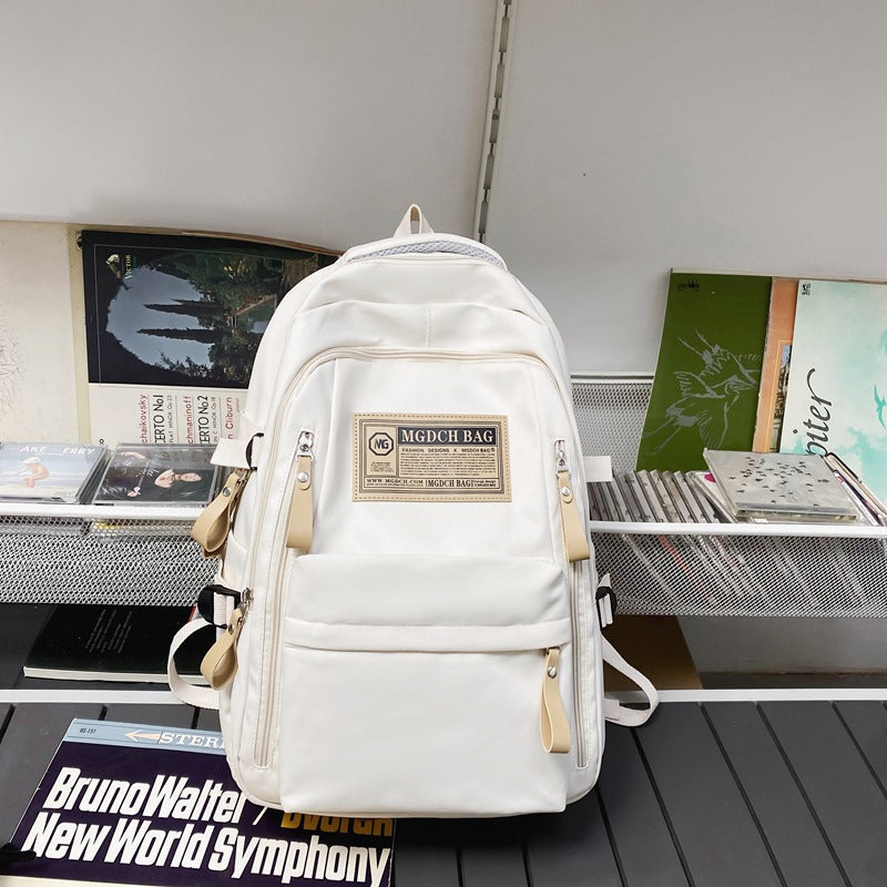 casual versatile backpack - large capacity retro minimalist laptop backpack for college, high school, and middle school students - unisex