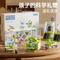 Children's electric educational building blocks - physics gears & mechanical assembly puzzle toy for elementary and middle school students - student-specific diy kit