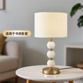 Pyralis creative art jade table lamp - natural nordic light luxury for bedroom, study, b&b, villa, and living room decoration