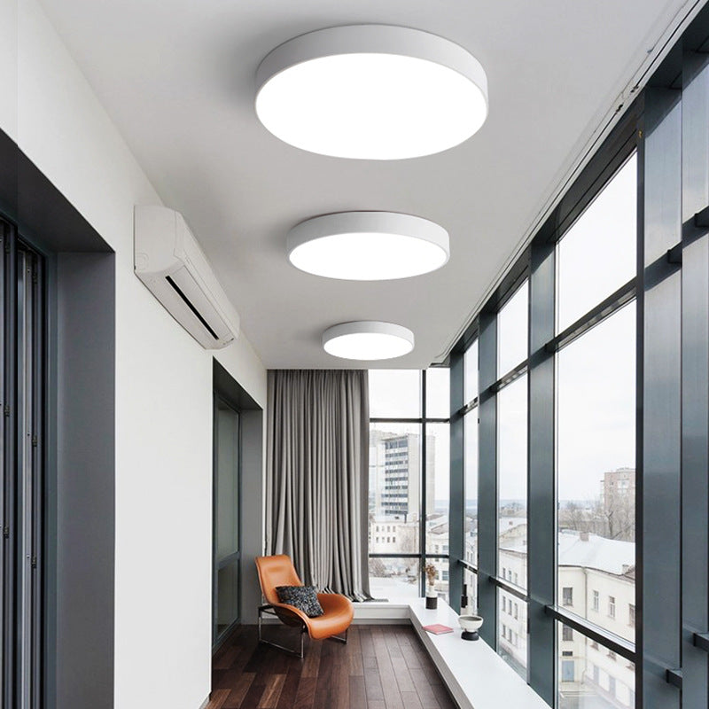 2025 new master bedroom light led ceiling light simple modern study round balcony living room room lighting