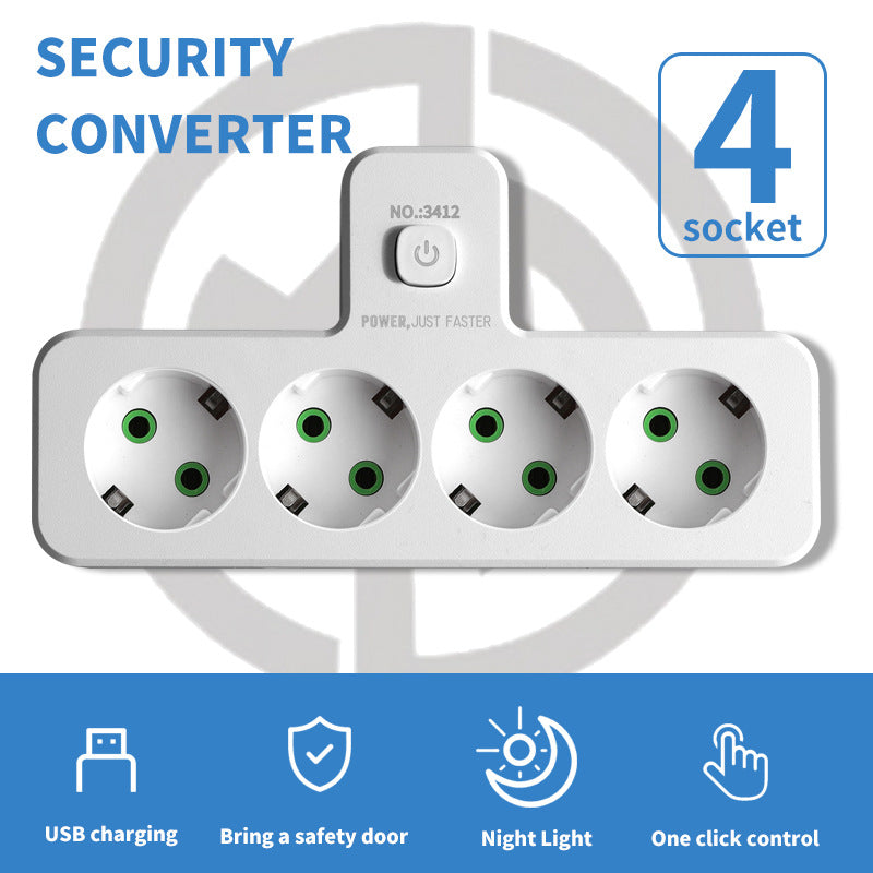 German standard socket power strip, european standard converter plug, russian, european, korean, thai, bali, indonesian