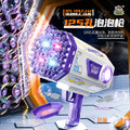 2025 new cross-border bubble machine - kids' handheld electric gatling bubble gun with 125 bubbles - trendy toy for girls