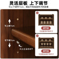Solid wood dustproof cup holder changhong glass tea set storage cabinet cup water cup coffee cup storage rack desktop storage box