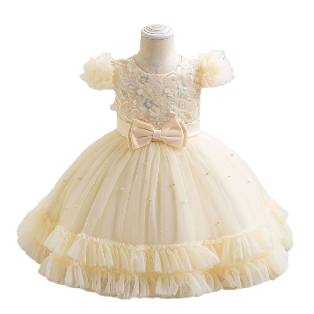 Wholesale new arrival baby girl kids dress sequin tutu princess dress first birthday dress kids dress