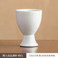 Creative tall round egg cup stylishretro ceramic egg holder cup restaurant hotel for home egg bottom holder