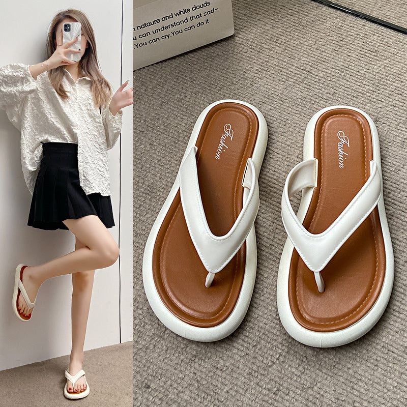 New women's summer slippers: trendy, stylish, comfortable, soft sole, non-slip, casual, versatile flip-flops