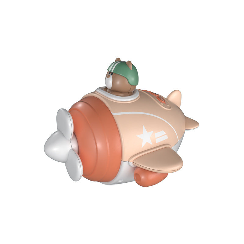 Cross-border bomb-throwing aircraft toys children's universal toys electric cars music lighting fun puzzle cartoon play war