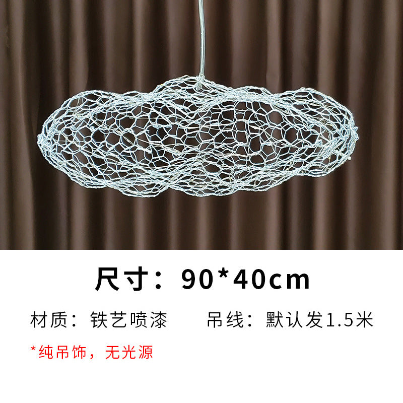 Iron net chandelier Gypsy shopping mall sales department milk tea clothing store lighting creative industrial style restaurant