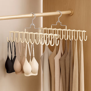 Intimates hanging rack sling hanger multi-functional traceless storage artifact for home dormitory student non-slip multi-clip clothes drying rack