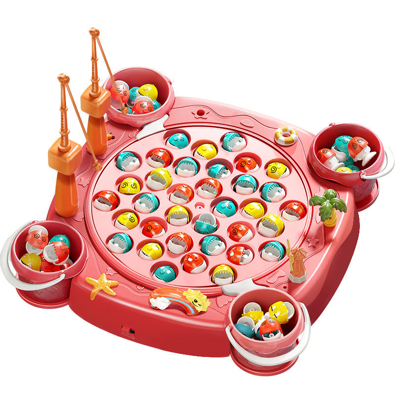 Electric magnetic fishing game - early education, educational, musical, interactive pretend play toy for boys and girls - wholesale gifts