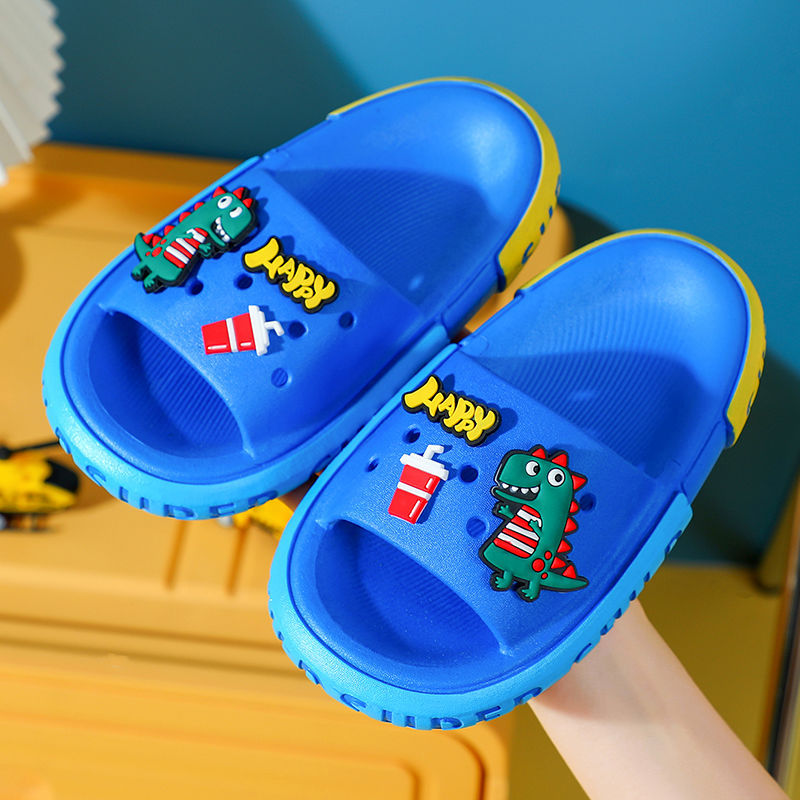 2023 new children's slippers - boys' and girls' soft-soled cartoon slides for home, baby and toddler bath, anti-slip sandals - wholesale