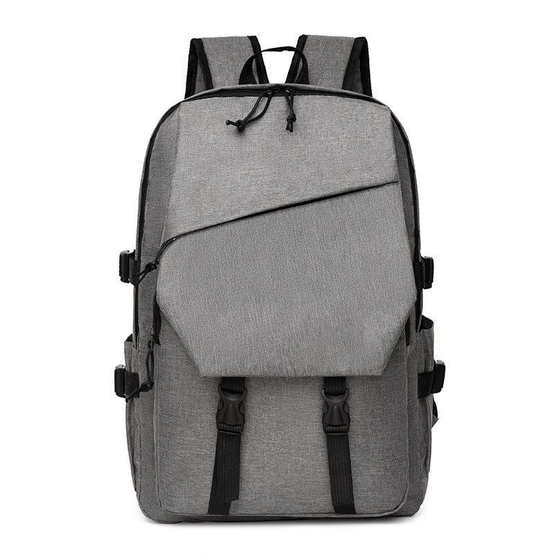 School bag male college student large capacity high school student backpack men's computer bag notebook backpack plus logo